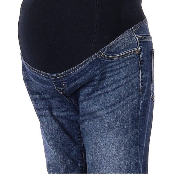 Isabel Maternity by Ingrid & Isabel Jeans Womens 2 Blue Full Panel Bootcut Denim - Picture 1 of 10